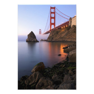 VS, Californië, San Francisco. Golden Gate Foto Afdruk