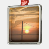 VS. Californië. San Francisco. Sun-instelling Metalen Ornament (Links)