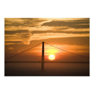 VS. Californië. San Francisco. Zonsondergang Foto Afdruk