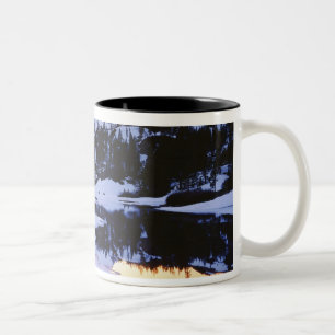 VS, Californië, Sierra Nevada-gebergte. De Tweekleurige Koffiemok