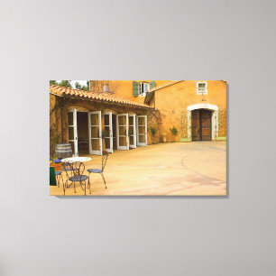 VS, Californië, Sonoma-vallei, Patio bij Viansa Canvas Afdruk