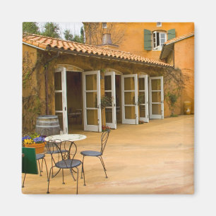 VS, Californië, Sonoma-vallei, Patio bij Viansa Magneet