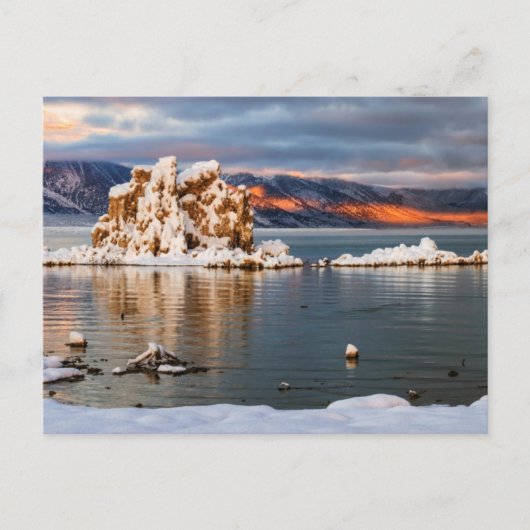 VS, Californië, Sunrise bij Mono Lake Briefkaart (Voorkant)