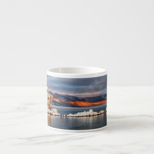 VS, Californië, Sunrise bij Mono Lake Espresso Kop (Voorkant)