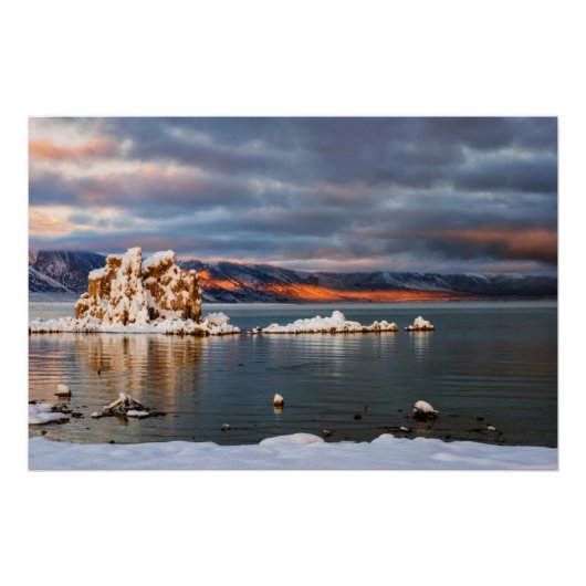 VS, Californië, Sunrise bij Mono Lake Poster (Voorkant)