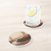 VS, Californië. Uitzicht Golden Gate Bridge Zandsteen Onderzetter (Zijkant)