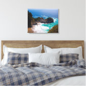 VS, Californië. Uitzicht op Mcway Falls Canvas Afdruk (Insitu (Slaapkamer))
