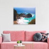 VS, Californië. Uitzicht op Mcway Falls Canvas Afdruk (Insitu (Woonkamer))