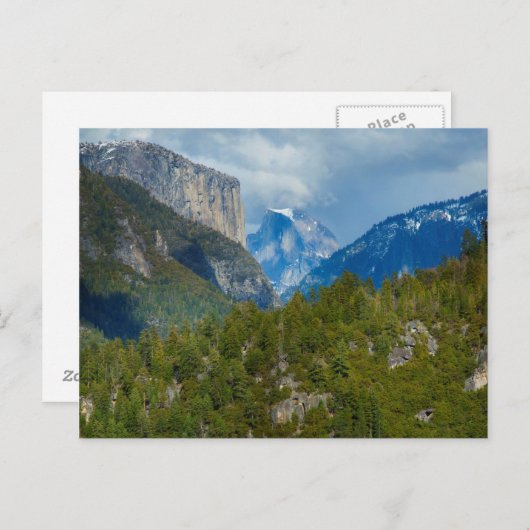 VS, Californië. Uitzicht van een halve doom in Yos Briefkaart (Voorkant / Achterkant)