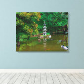 VS, Californië. Uitzicht van een obligatie Canvas Afdruk (Insitu (Houten vloer))