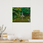 VS, Californië. Uitzicht van een obligatie Poster (Keuken)