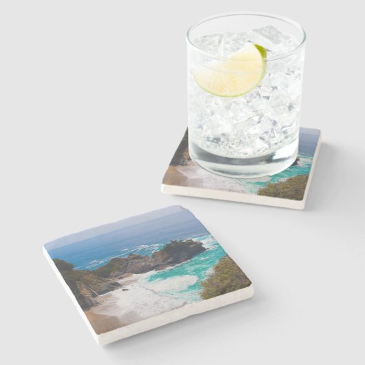 VS, Californië. Uitzicht van MCA-Herfsten Stenen Onderzetter (Zijkant)