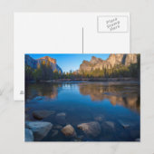 VS, Californië. Yosemite Valley Uitzicht 2 Briefkaart (Voorkant / Achterkant)
