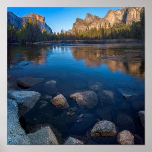 VS, Californië. Yosemite Valley View 2 Poster