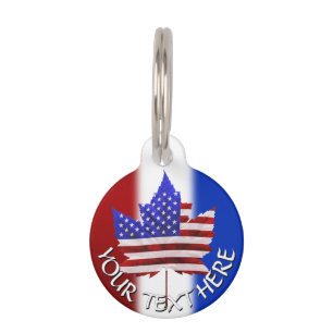 VS Canada hondenpenning op maat Canada esdoornblad Huisdierpenning