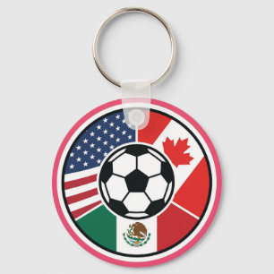 VS Canada Mexico 2026 Voetbaltoernooi Sleutelhange Sleutelhanger