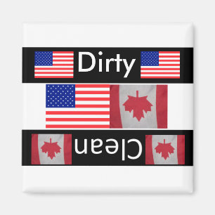 VS Canada vlaggen schone vuile vaatwasmachine magn Magneet