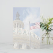 VS, Colombia, Washington DC, Capitol Building Briefpapier (Staand voorkant)