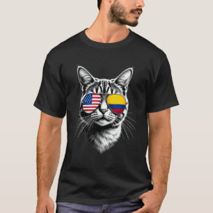 VS Colombiaanse Kat Zonnebril Ontwerp Colombia VS T-shirt