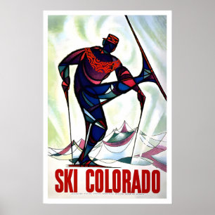VS Colorado Aspen Rocky Mountains Wintersporten Poster