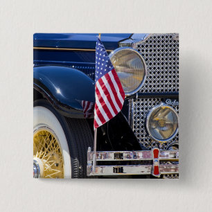 VS, Colorado, Frisco. Oude Packard auto Vierkante Button 5,1 Cm