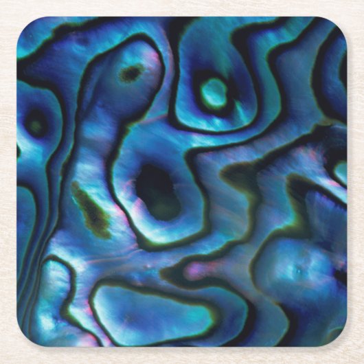 VS, Colorado, Lafayette. Abalone schelp Kartonnen Onderzetters (Voorkant)