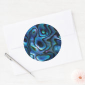 VS, Colorado, Lafayette. Abalone schelp Ronde Sticker (Envelop)