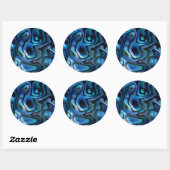 VS, Colorado, Lafayette. Abalone schelp Ronde Sticker (Vel)
