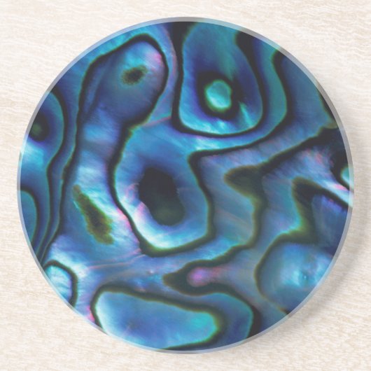 VS, Colorado, Lafayette. Abalone schelp Zandsteen Onderzetter (Voorkant)
