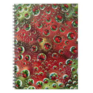 VS, Colorado, Lafayette. Waterbellen op glas 3 Notitieboek