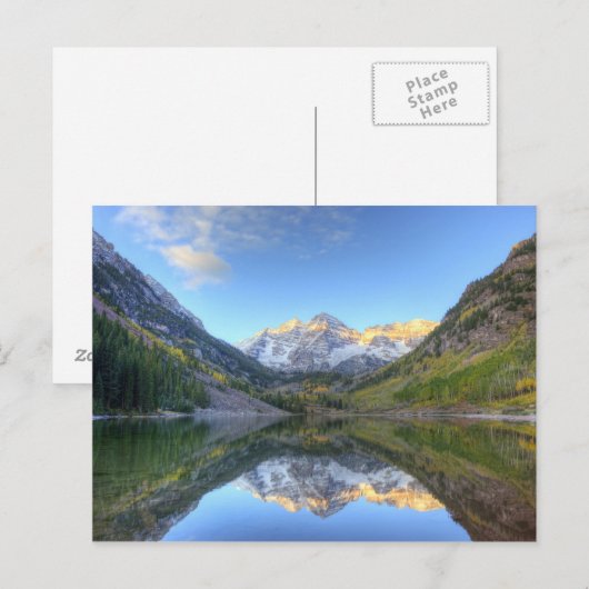 VS, Colorado, Maroon Bells-Snowmass Briefkaart (Voorkant / Achterkant)