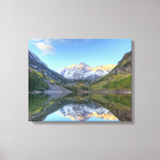 VS, Colorado, Maroon Bells-Snowmass Canvas Afdruk (Voorkant)