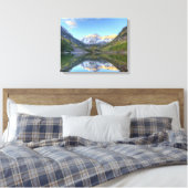 VS, Colorado, Maroon Bells-Snowmass Canvas Afdruk (Insitu (Slaapkamer))