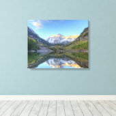 VS, Colorado, Maroon Bells-Snowmass Canvas Afdruk (Insitu (Houten vloer))