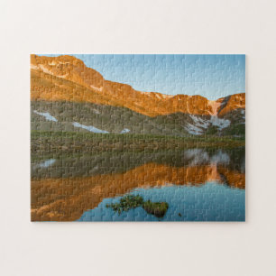 VS, Colorado, Mt. Evans. Summit Lake-weerkaatsing Legpuzzel