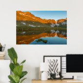 VS, Colorado, Mt. Evans. Summit Lake-weerkaatsing Poster (Thuiskantoor)