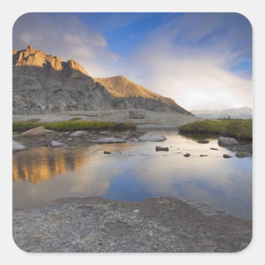 VS, Colorado, Rocky Mountain NP. Vierkante Sticker (Voorkant)