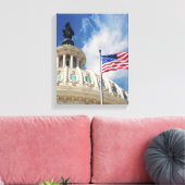 VS, Columbia, Washington DC, Capitol Building Canvas Afdruk (Insitu (Woonkamer))
