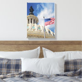 VS, Columbia, Washington DC, Capitol Building Canvas Afdruk (Insitu (Slaapkamer))