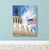 VS, Columbia, Washington DC, Capitol Building Canvas Afdruk (Insitu (Houten vloer))