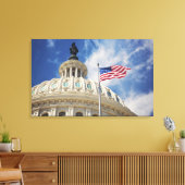 VS, Columbia, Washington DC, Capitol Building Canvas Afdruk (Insitu (Woonkamer))