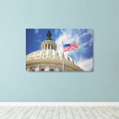 VS, Columbia, Washington DC, Capitol Building Canvas Afdruk (Insitu (Houten vloer))