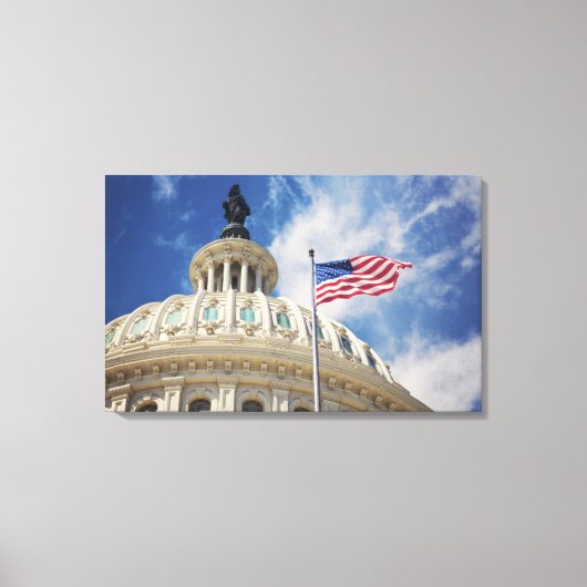 VS, Columbia, Washington DC, Capitol Building Canvas Afdruk (Voorkant)
