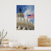 VS, Columbia, Washington DC, Capitol Building Poster (Keuken)