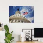 VS, Columbia, Washington DC, Capitol Building Poster (Thuiskantoor)