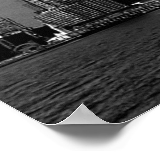 VS: Dame Liberty, Amerikaanse vlag, Poster (Hoek)