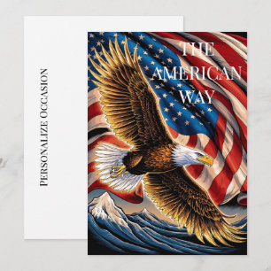 VS De Amerikaanse Manier Personaliseer Amerikaanse Feestdagenkaart