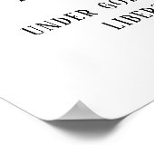 VS de belofte van een allegitiem Amerikaans vlagge Poster (Hoek)