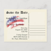 VS Declaration Independence Amazing Parchment Aankondigingskaart (Achterkant)