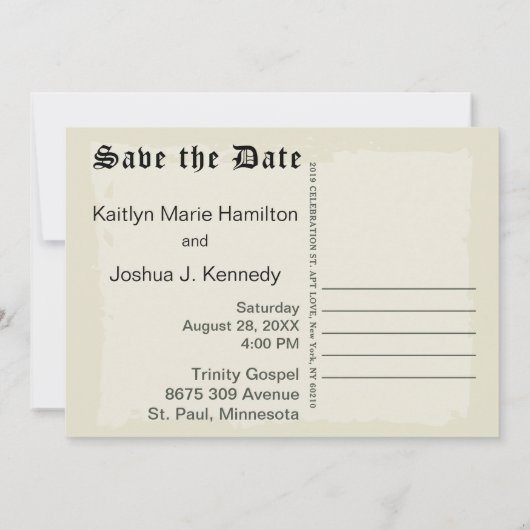 VS Declaration Independence Amazing Parchment Kaart (Achterkant)